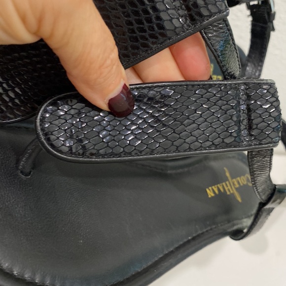 EUC Cole HAAN Black Leather Sandals | Size 5 - Picture 5 of 7